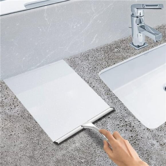 All-Purpose Stainless Steel Shower Squeegee for Shower Glass Door with 2 Hooks - Picture 5 of 8